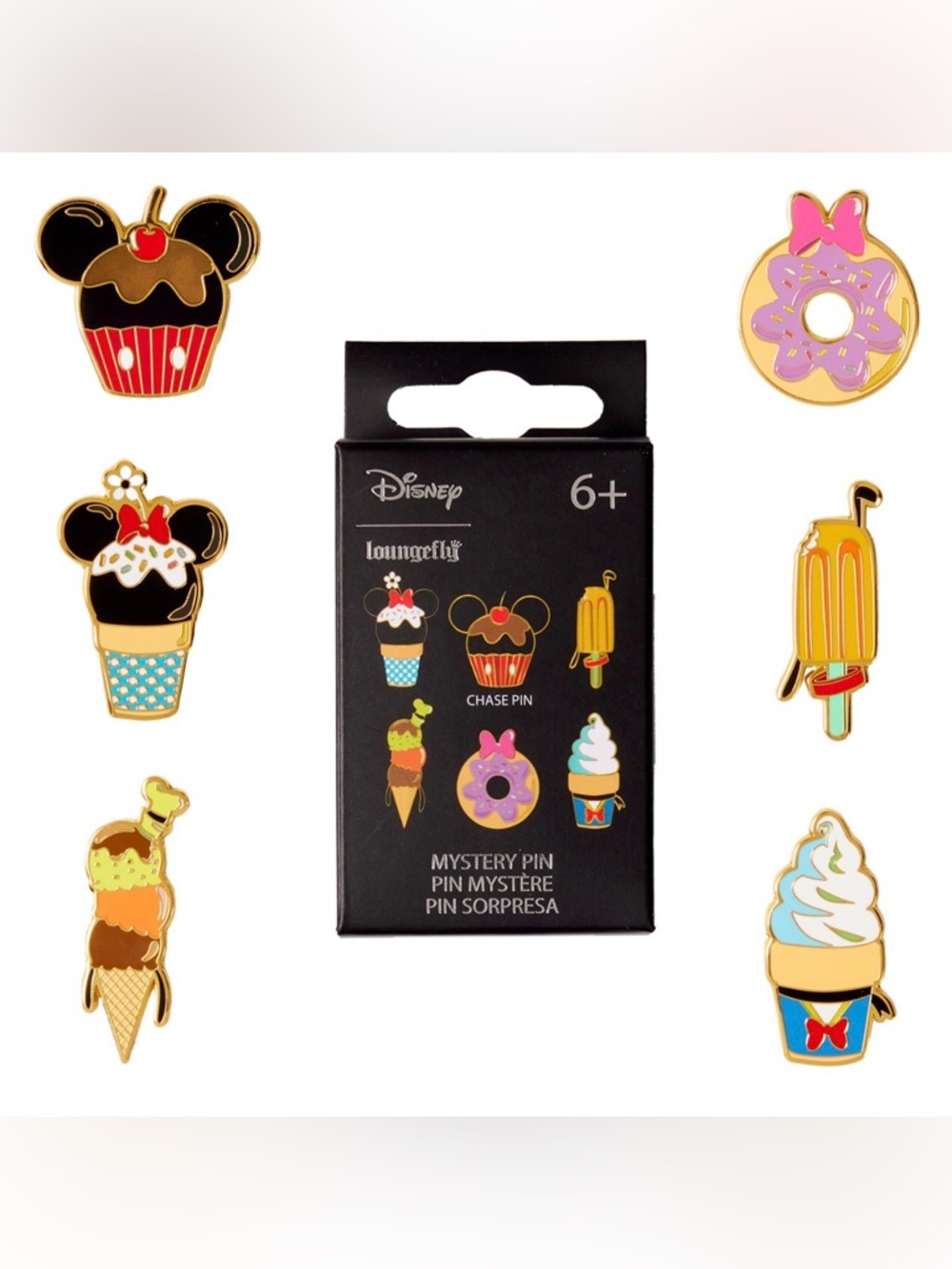 NWOT Disney Mickey & Friends Surprise Snack Mystery Box Pin Pluto Popsicle Pin - Picture 2 of 4